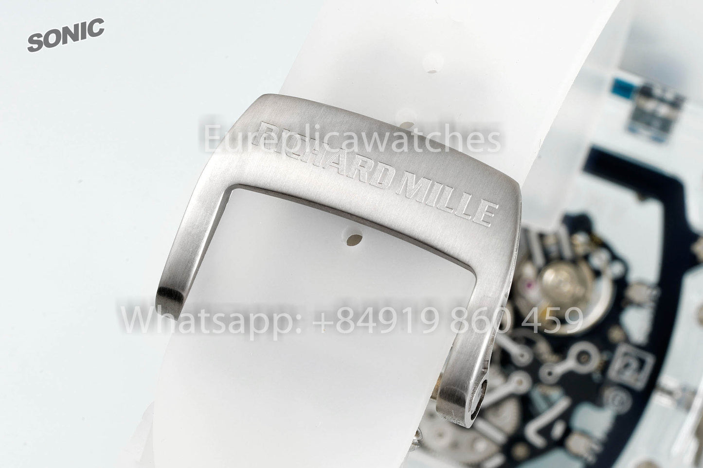 RICHARD MILLE RM055 AET REMOULD Transparent Black Strap 1:1 Best Version Sonic Factory