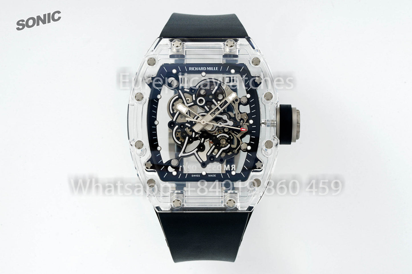 RICHARD MILLE RM055 AET REMOULD Black Strap 1:1 Best Version Sonic Factory