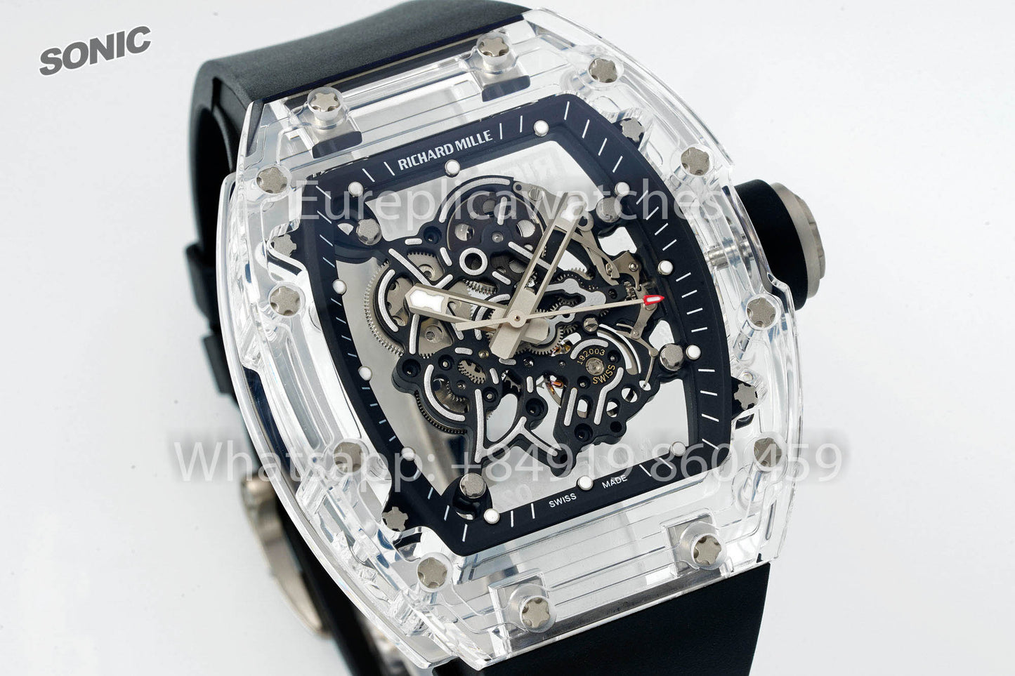 RICHARD MILLE RM055 AET REMOULD Black Strap 1:1 Best Version Sonic Factory
