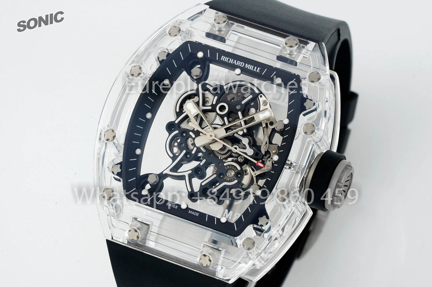 RICHARD MILLE RM055 AET REMOULD Black Strap 1:1 Best Version Sonic Factory