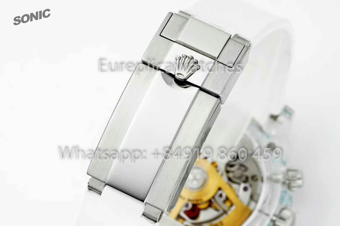 Rolex Ice Blue Skeleton Daytona 1:1 Best Version Sonic Factory Custom Edition