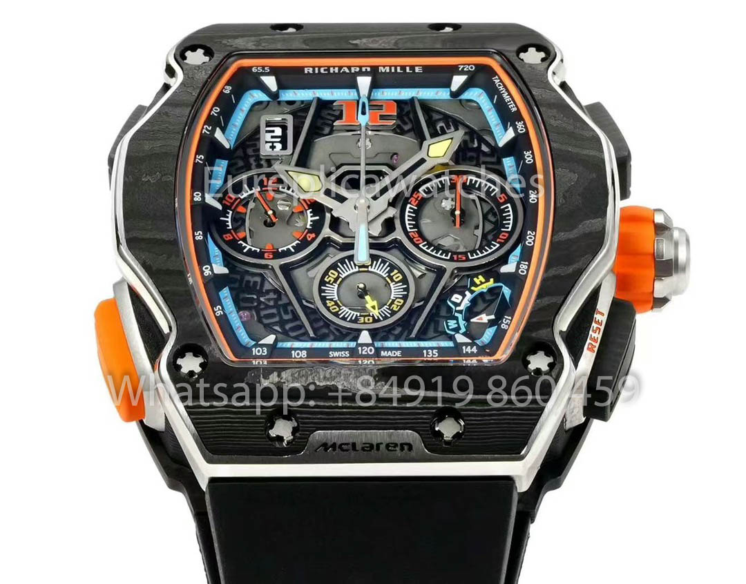 RICHARD MILLE RM 65-01 McLaren W1 RM Factory 1:1 Best Version Black Strap