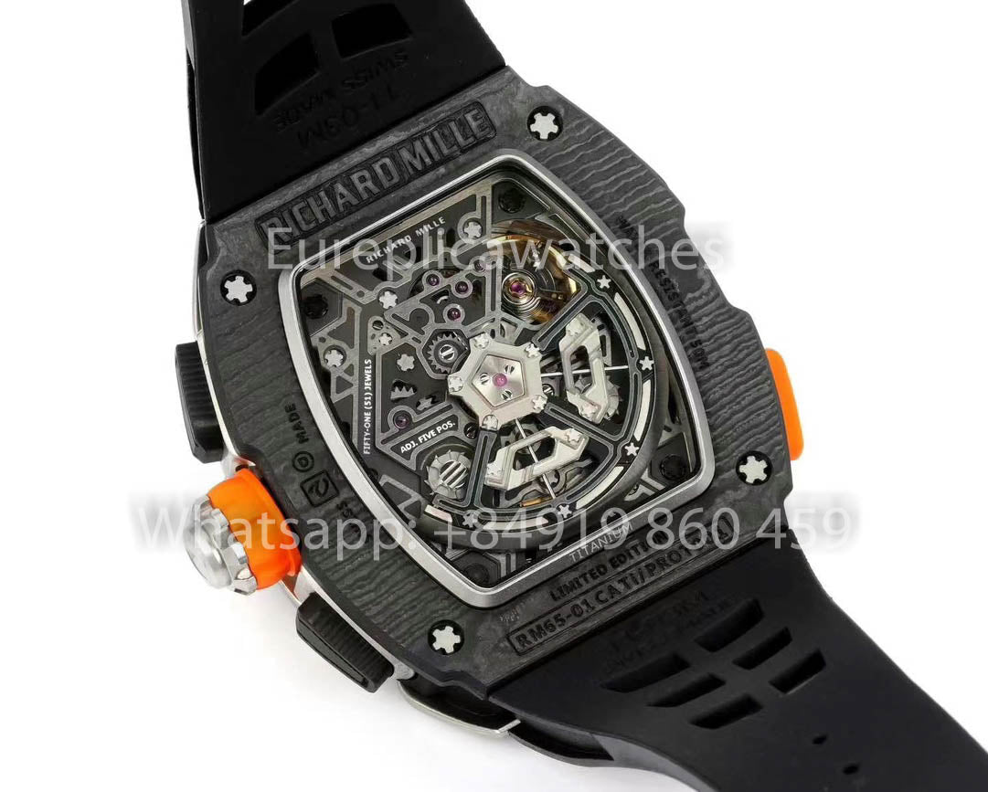 RICHARD MILLE RM 65-01 McLaren W1 RM Factory 1:1 Best Version Black Strap