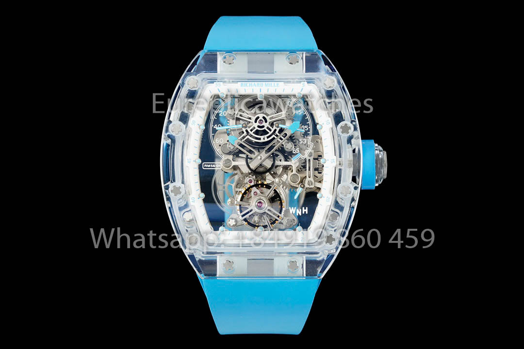 Richard Mille RM 56-01 Tourbillon 1:1 Meilleure version Bracelet bleu