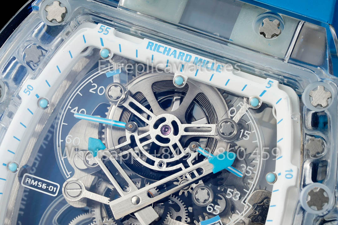 Richard Mille RM 56-01 Tourbillon 1:1 Meilleure version Bracelet bleu