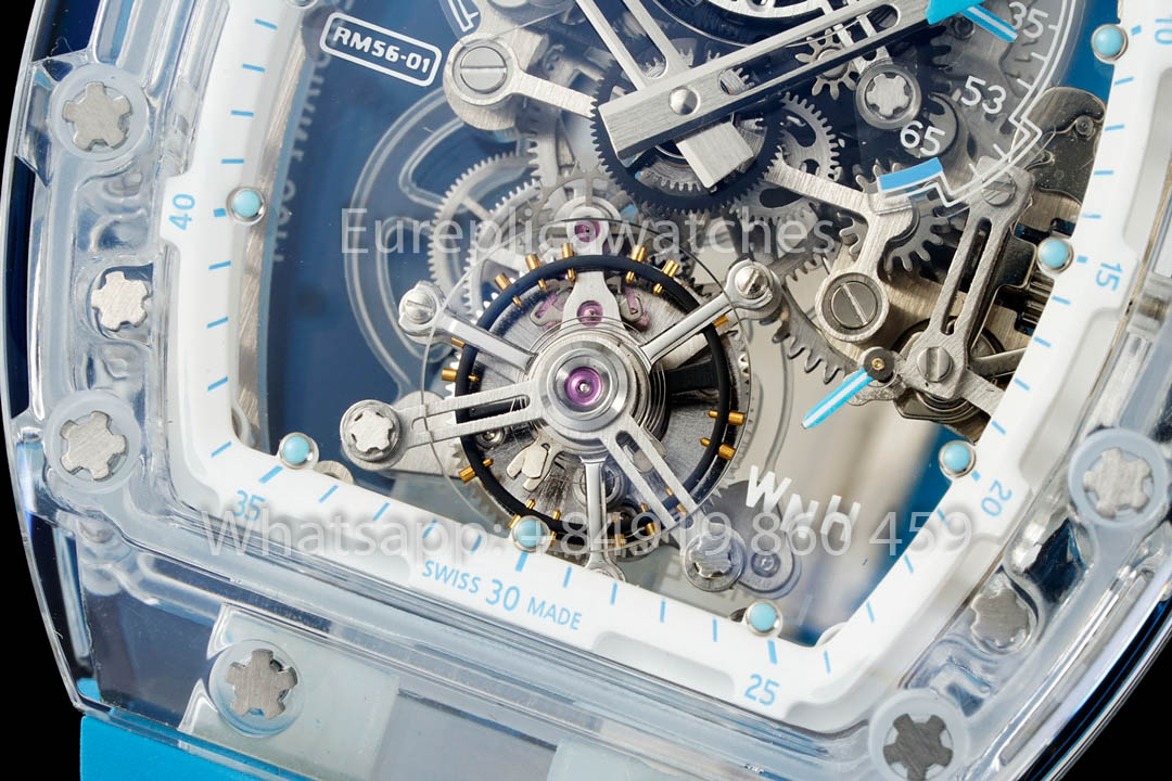 Richard Mille RM 56-01 Tourbillon 1:1 Meilleure version Bracelet bleu