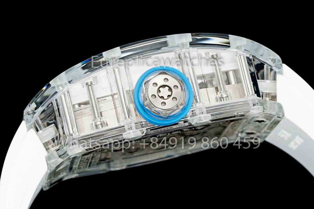 Richard Mille RM 56-01 Tourbillon 1:1 Meilleure version Couronne bleue Bracelet blanc