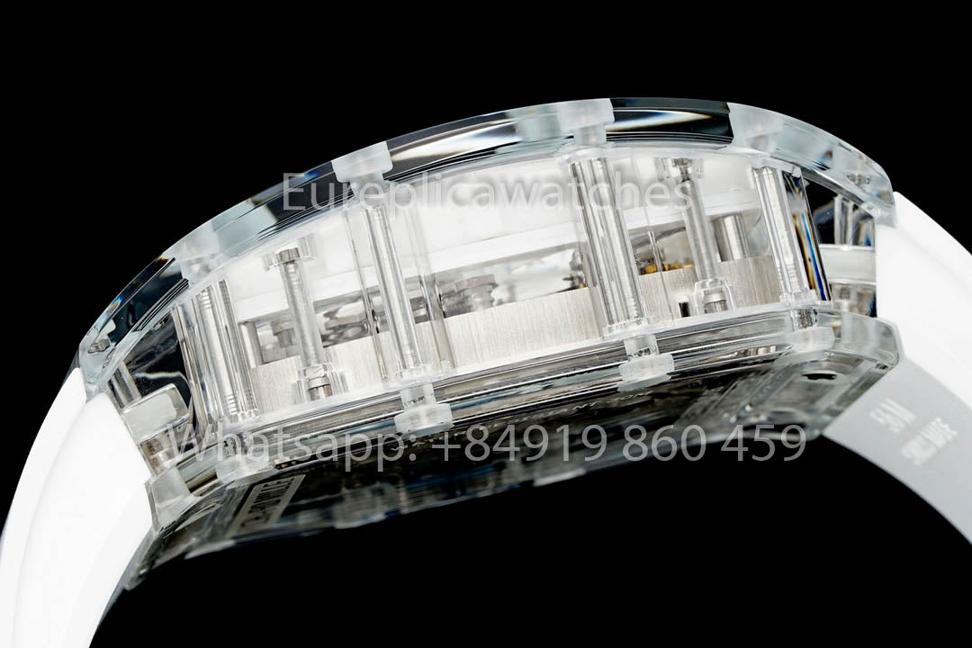 Richard Mille RM 56-01 Tourbillon 1:1 Meilleure version Couronne bleue Bracelet blanc