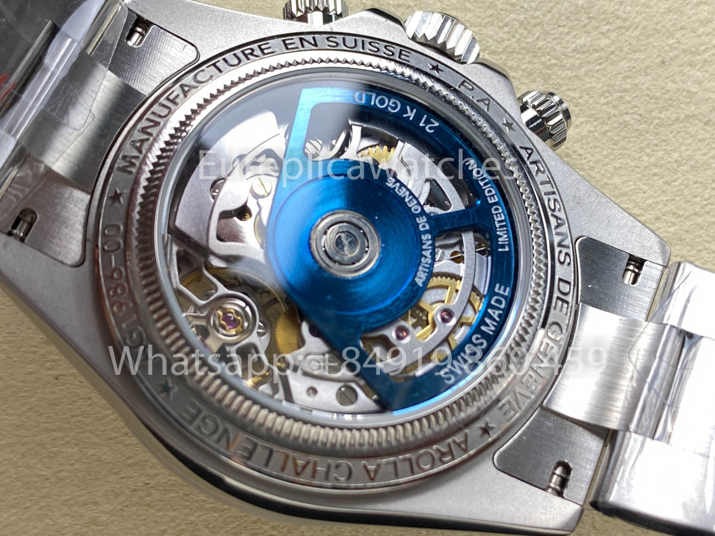 ADG Custom Rolex Daytona Skeleton Dial Artisans de Genève “Glacier” 1:1 Best Version