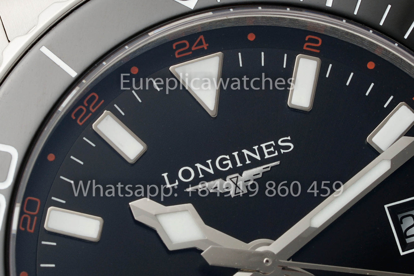 Longines HydroConquest GMT L3.890.4.56.6 Black-Tone  1:1 Best Version AF Factory