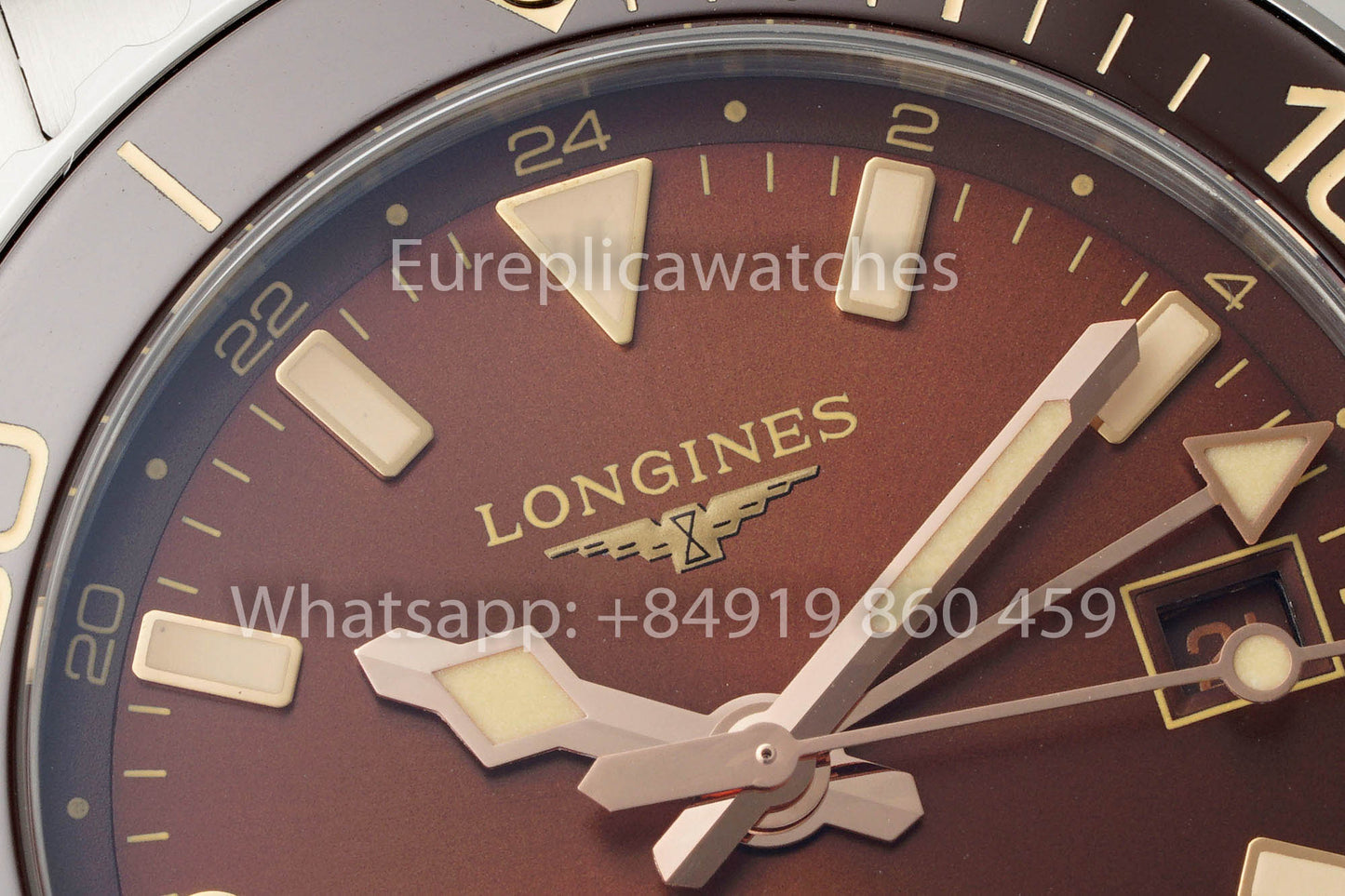 Montre Longines HydroConquest GMT L3.790.4.66.6 en acier inoxydable, version 1:1, AF Factory