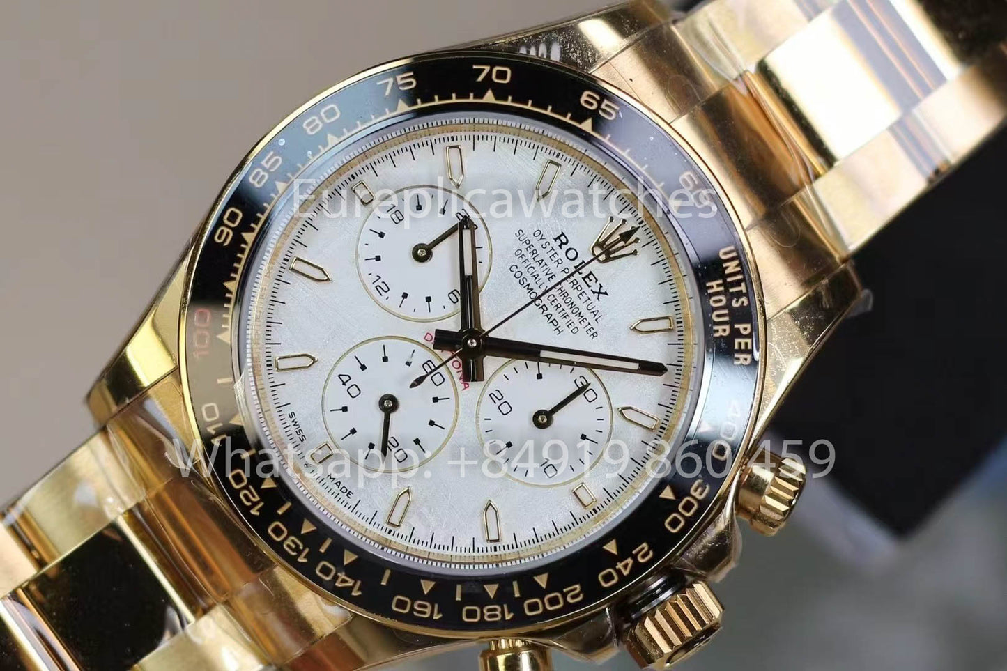 Rolex Daytona Le Mans 100e anniversaire cadran météorite 1:1 meilleure version PPM usine or jaune