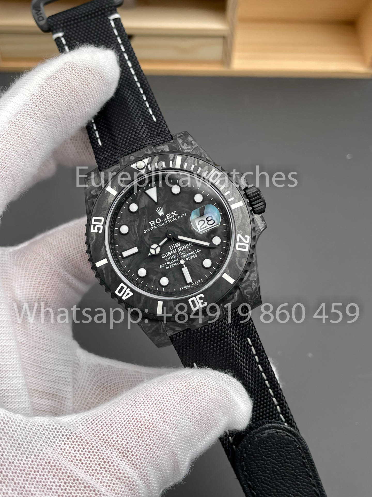 Rolex Submariner Diw Carbone personnalisée 1:1 VS Factory Black Edition 2025