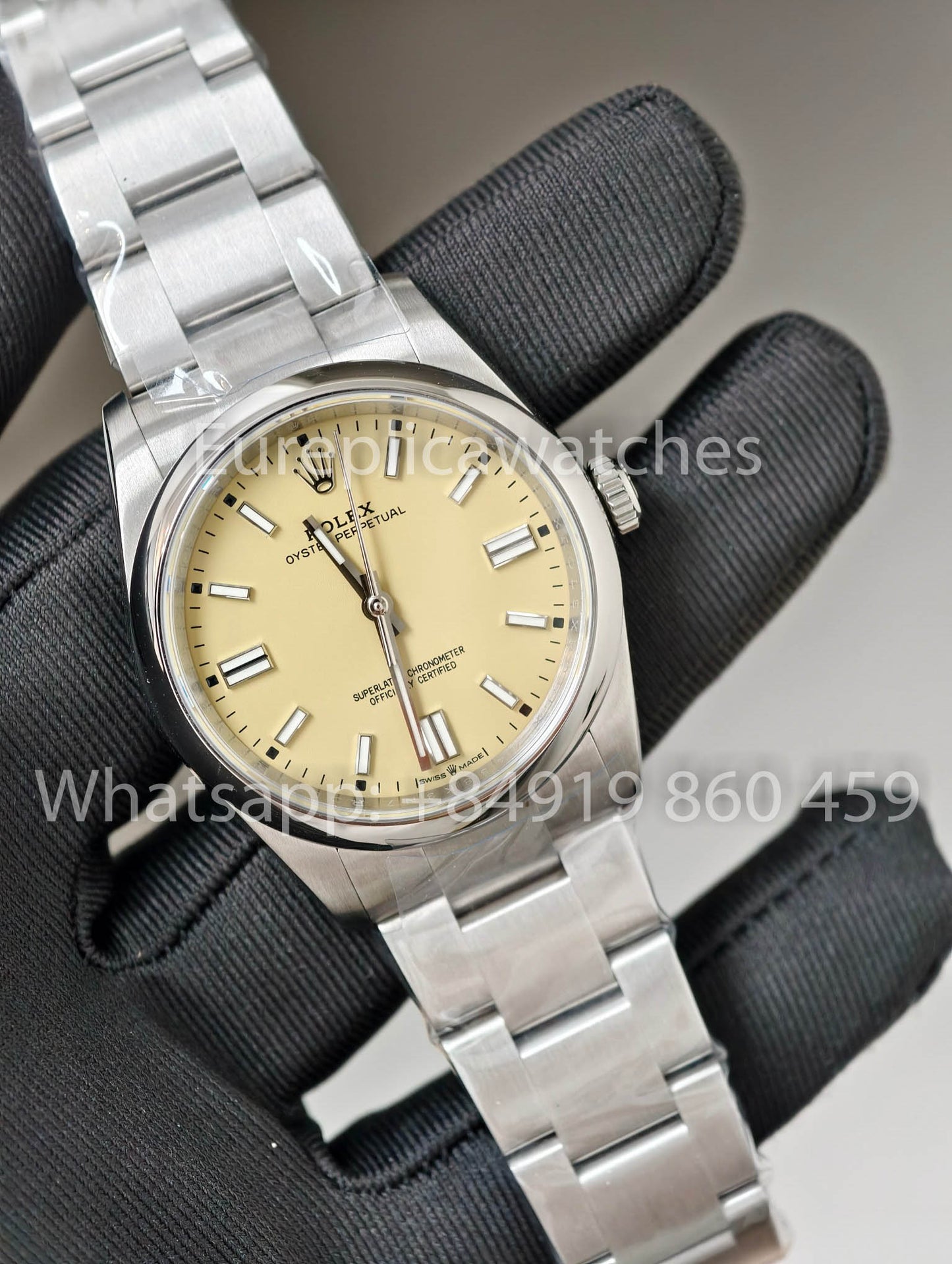 Rolex Oyster Perpetual M126000 36mm KRF 1:1 Best Version Yellow Dial