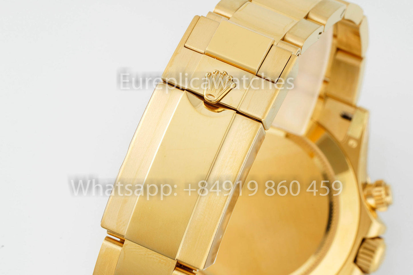 Rolex Daytona personnalisée et modifiée, cadran blanc, version 1:1, or jaune