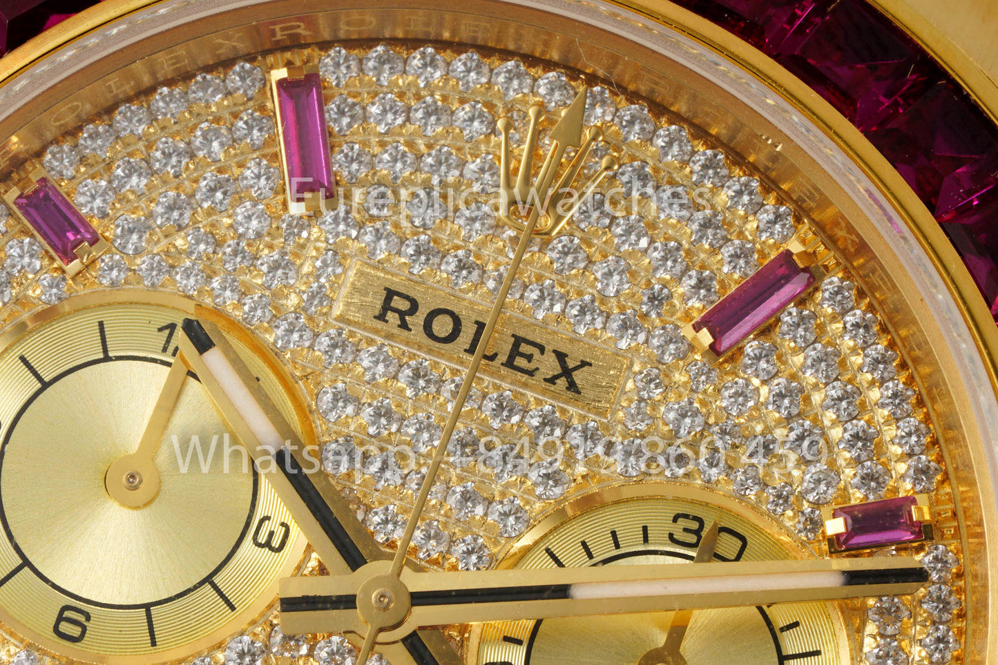 Rolex Daytona personnalisée et modifiée, cadran jaune, version 1:1, or jaune