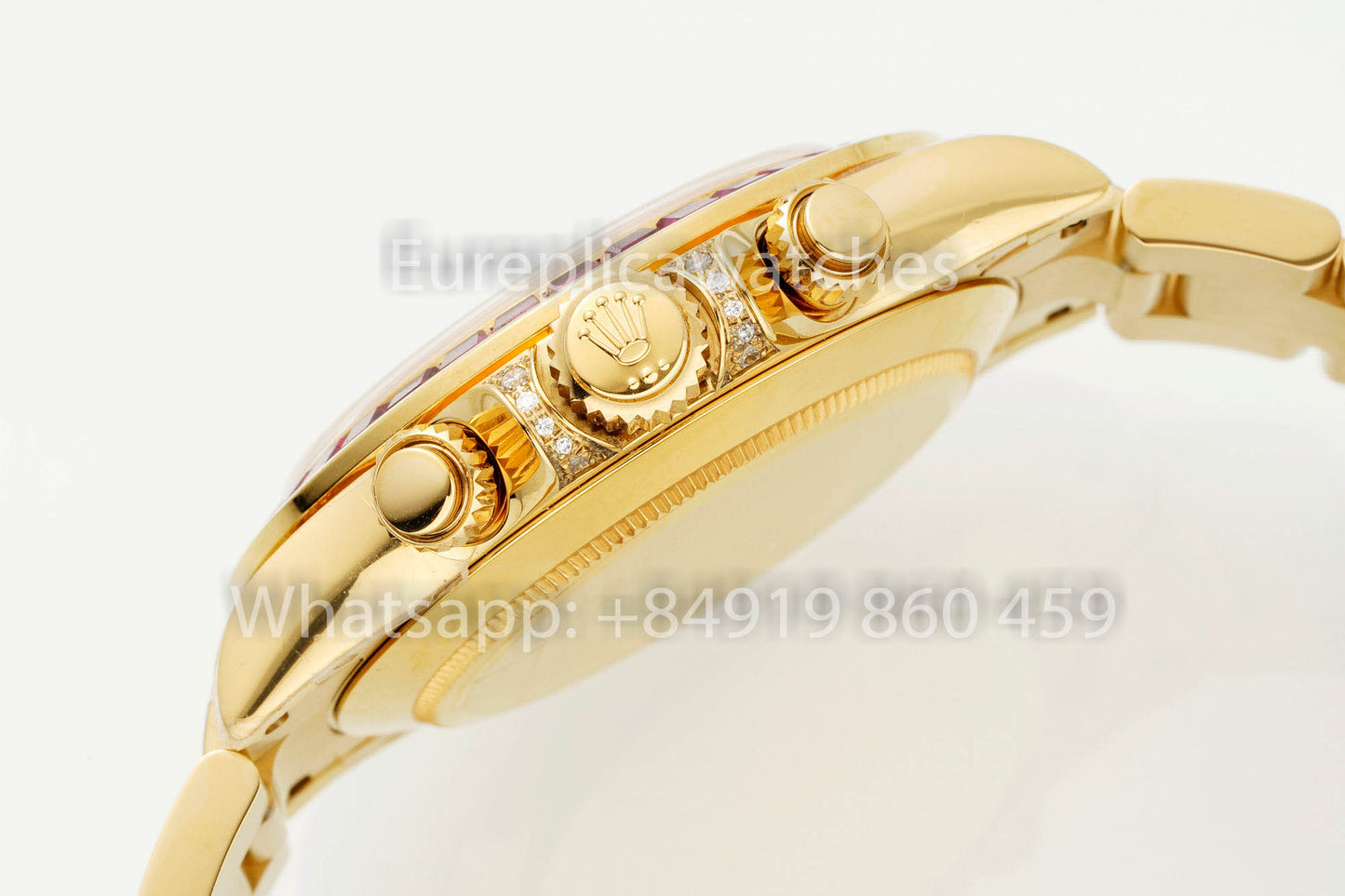 Rolex Daytona personnalisée et modifiée, cadran jaune, version 1:1, or jaune