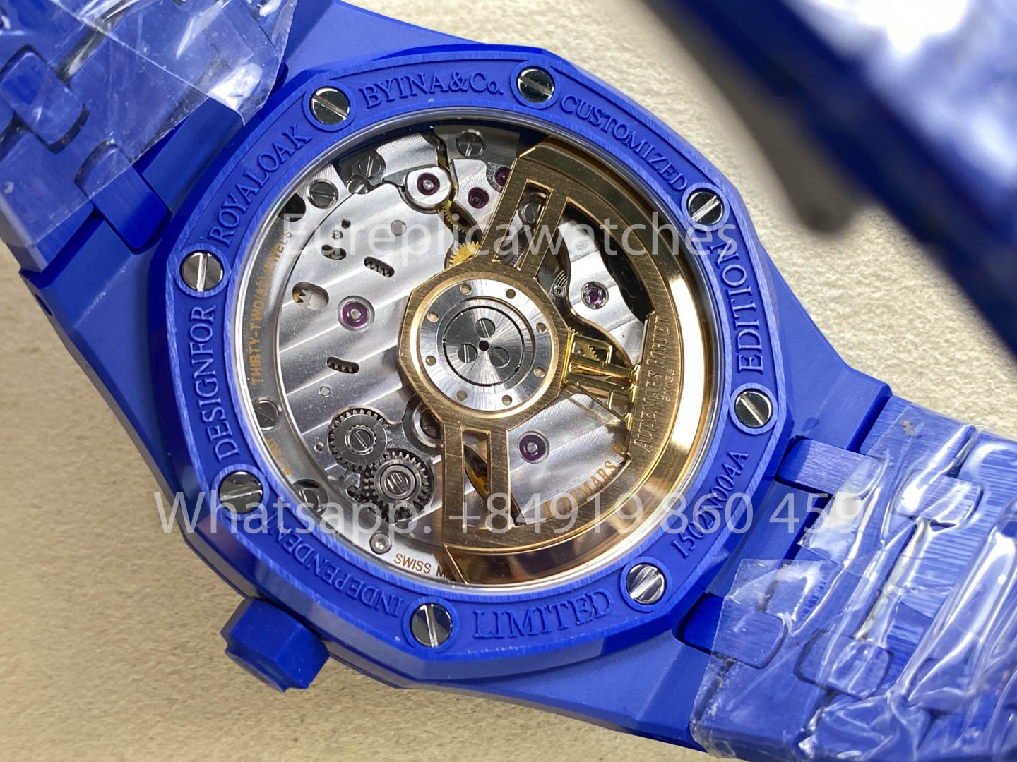 Audemars Piguet Royal Oak 15500ST Blaues Zifferblatt 1:1 Beste Version Blaues Keramikgehäuse APS Factory