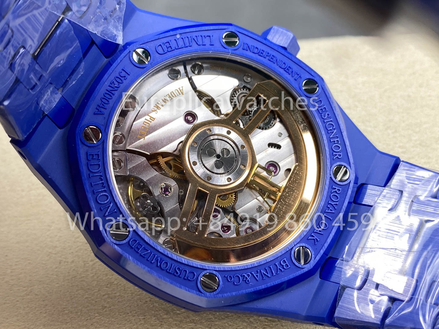 Audemars Piguet Royal Oak 15500ST White Dial 1:1 Best Version Blue Ceramic Case APS Factory
