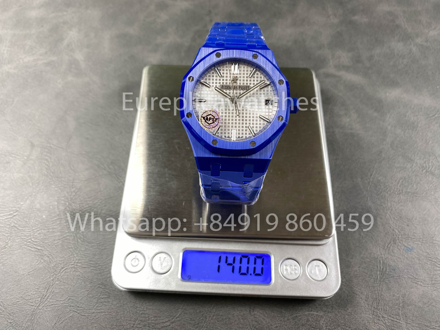 Audemars Piguet Royal Oak 15500ST White Dial 1:1 Best Version Blue Ceramic Case APS Factory