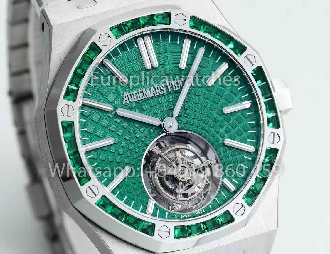 Audemars Piguet Royal Oak Tourbillon 26530ST.OO.1220ST.01 BBS Factory 1:1 Beste Version Grünes Zifferblatt