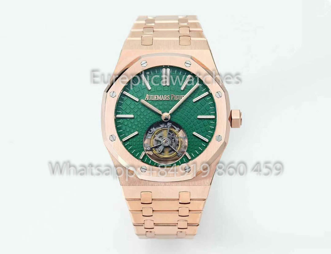 Audemars Piguet Royal Oak Tourbillon 26530ST.OO.1220ST.01 BBS Factory 1:1 Beste Version Grünes Zifferblatt RG