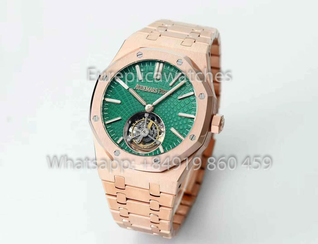 Audemars Piguet Royal Oak Tourbillon 26530ST.OO.1220ST.01 BBS Factory 1:1 Beste Version Grünes Zifferblatt RG