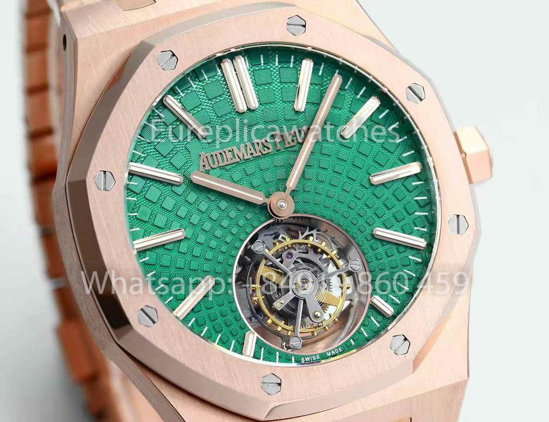 Audemars Piguet Royal Oak Tourbillon 26530ST.OO.1220ST.01 BBS Factory 1:1 Beste Version Grünes Zifferblatt RG