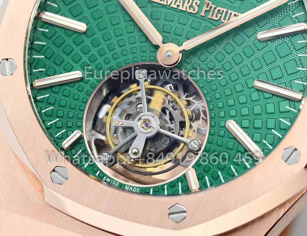 Audemars Piguet Royal Oak Tourbillon 26530ST.OO.1220ST.01 BBS Factory 1:1 Beste Version Grünes Zifferblatt RG