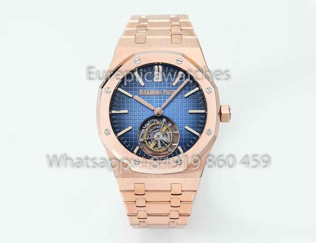 Audemars Piguet Royal Oak Tourbillon 26530ST.OO.1220ST.01 BBS Factory 1:1 Beste Version Blaues Zifferblatt RG