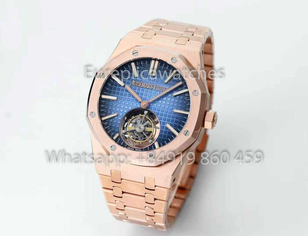 Audemars Piguet Royal Oak Tourbillon 26530ST.OO.1220ST.01 BBS Factory 1:1 Beste Version Blaues Zifferblatt RG