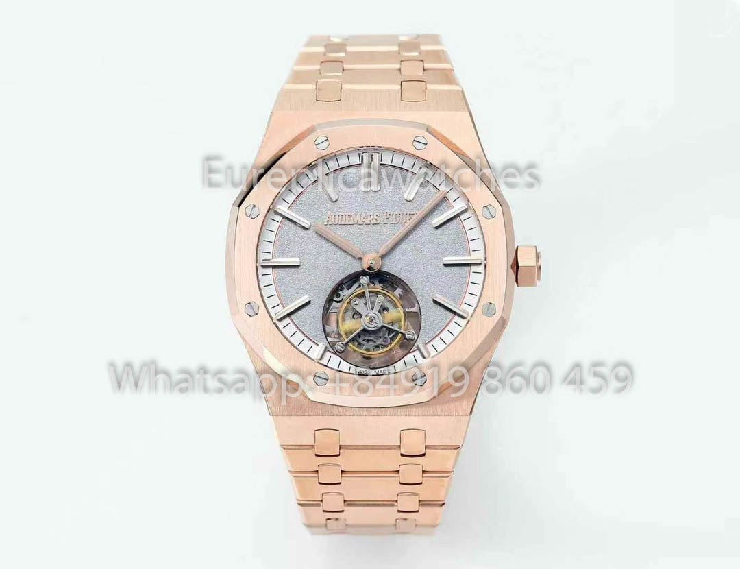 Audemars Piguet Royal Oak Tourbillon 26530ST.OO.1220ST.01 BBS Factory 1:1 Beste Version mattiertes silbernes Zifferblatt RG