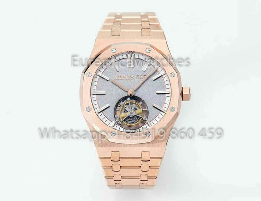 Audemars Piguet Royal Oak Tourbillon 26530ST.OO.1220ST.01 BBS Factory 1:1 Beste Version mattiertes silbernes Zifferblatt RG