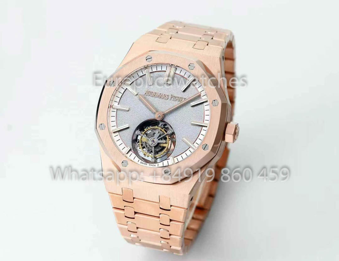 Audemars Piguet Royal Oak Tourbillon 26530ST.OO.1220ST.01 BBS Factory 1:1 Beste Version mattiertes silbernes Zifferblatt RG
