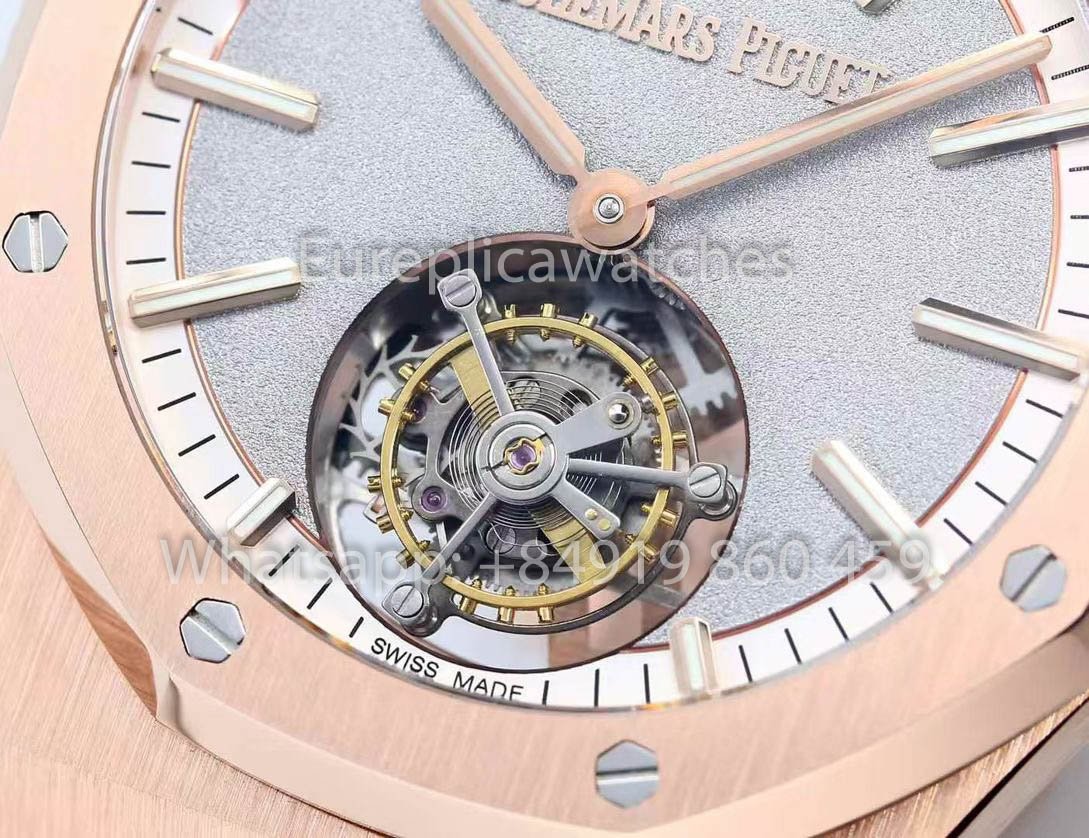 Audemars Piguet Royal Oak Tourbillon 26530ST.OO.1220ST.01 BBS Factory 1:1 Beste Version mattiertes silbernes Zifferblatt RG