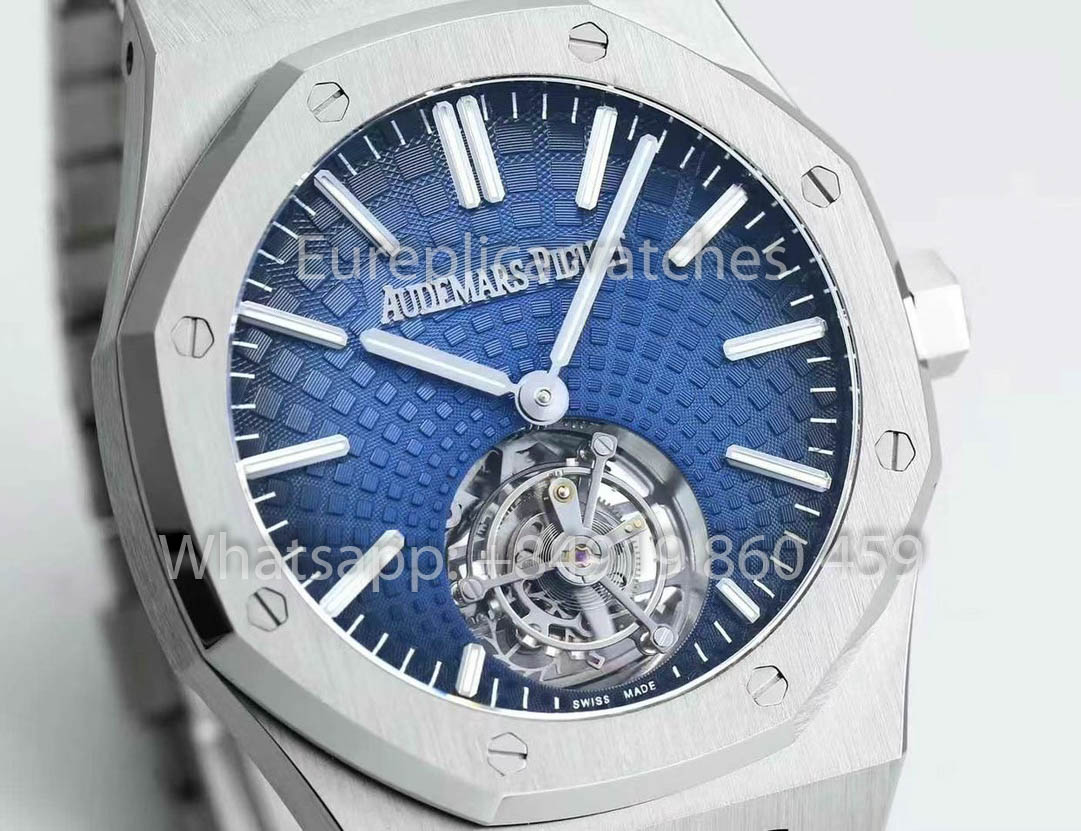 Audemars Piguet Royal Oak Tourbillon 26530ST.OO.1220ST.01 BBS Factory 1:1 Beste Version Blau Silber