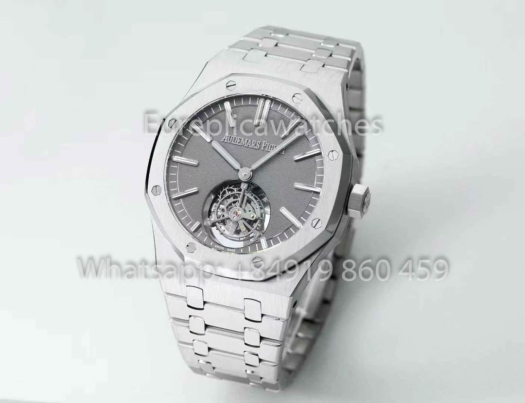 Audemars Piguet Royal Oak Tourbillon 26530ST.OO.1220ST.01 BBS Factory 1:1 Meilleure version Cadran gris lisse