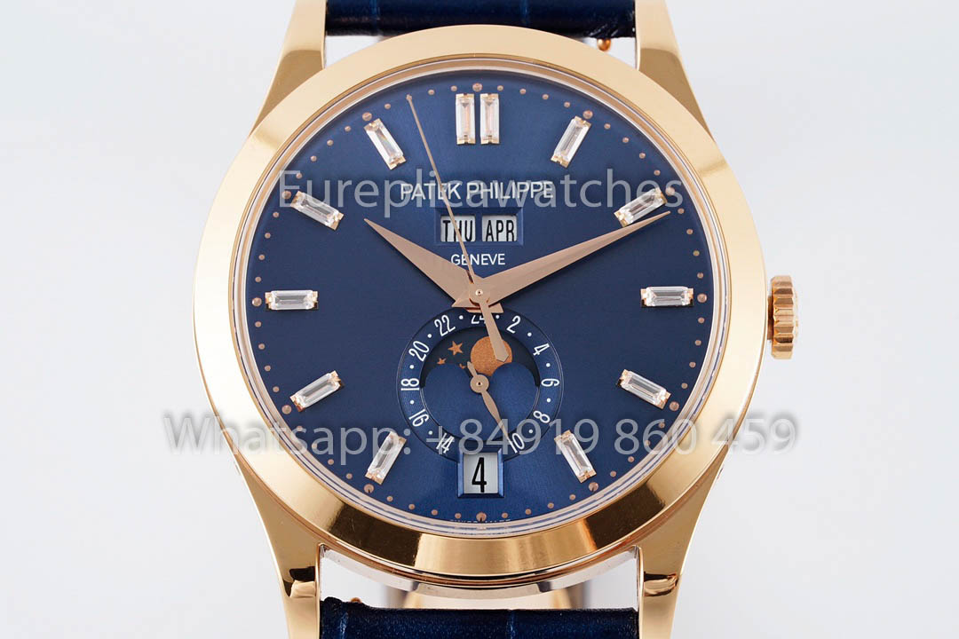 Patek Philippe Complications 5396R-015  PPF Factory 1:1 Best Version Blue Dial Rose Gold