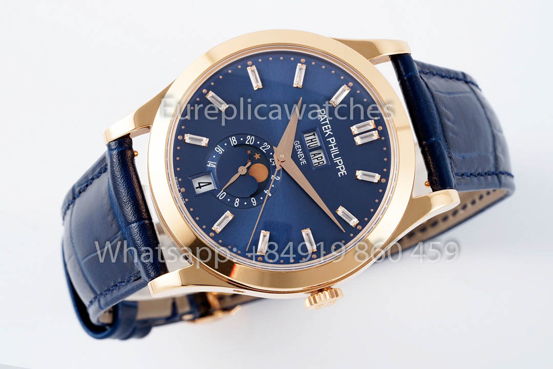 Patek Philippe Complications 5396R-015  PPF Factory 1:1 Best Version Blue Dial Rose Gold