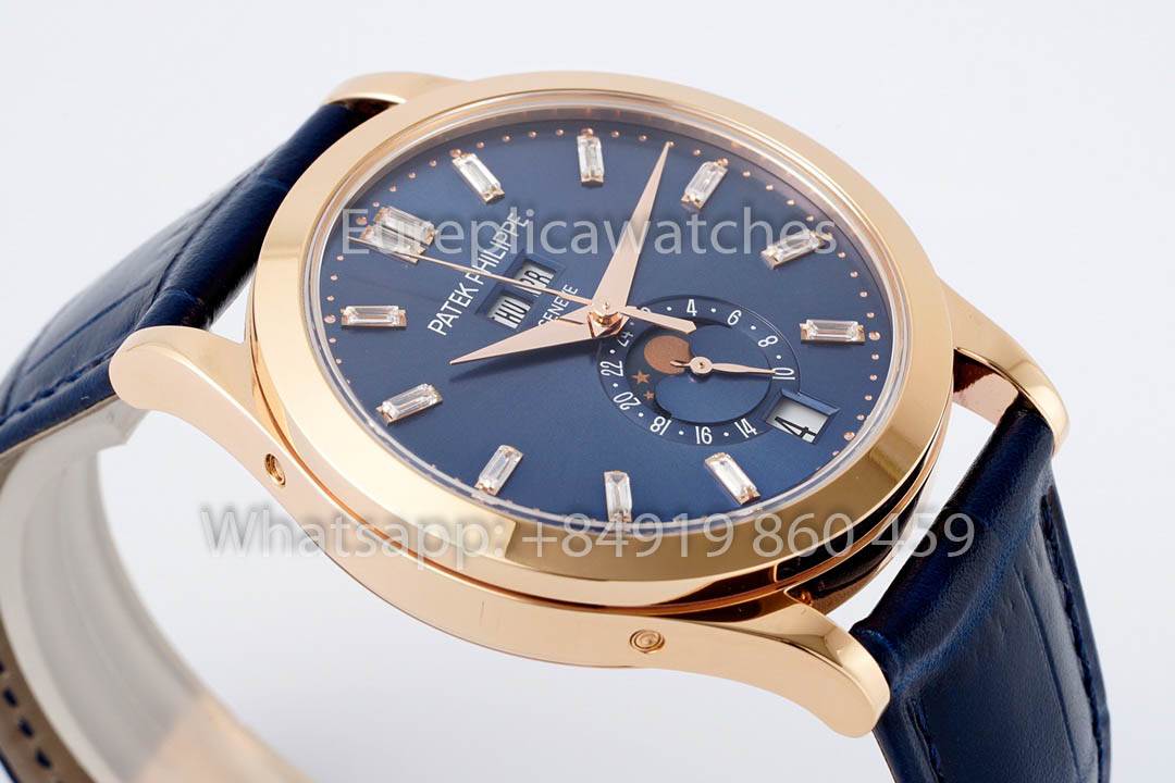 Patek Philippe Complications 5396R-015  PPF Factory 1:1 Best Version Blue Dial Rose Gold