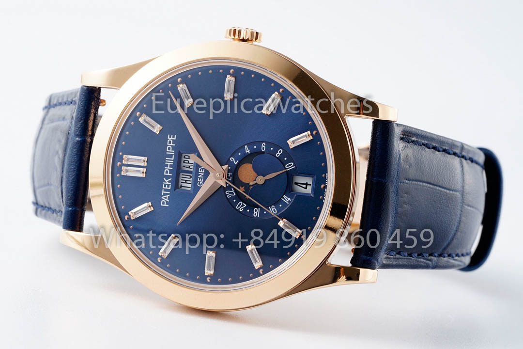 Patek Philippe Complications 5396R-015  PPF Factory 1:1 Best Version Blue Dial Rose Gold