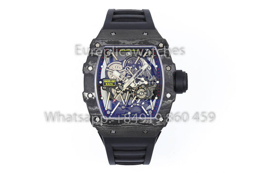 Richard Mille RM35-02 Rafael Nadal Black  Carbon TPT 1:1 Best Version ZF Factory 2025 Version