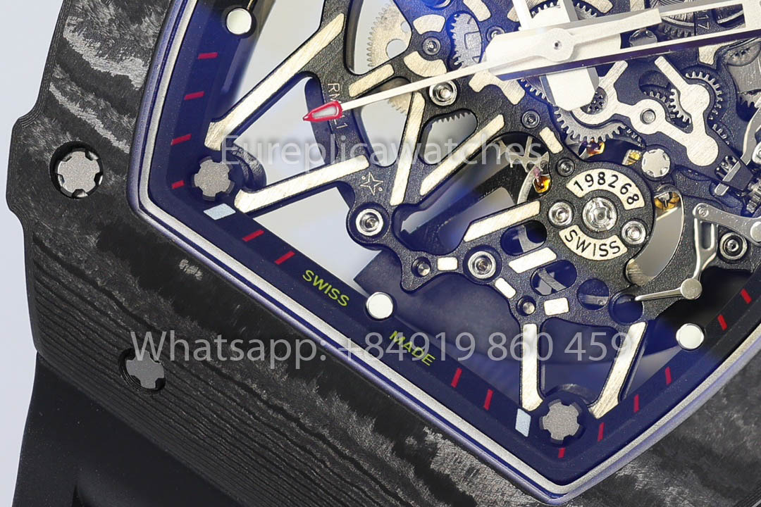 Richard Mille RM35-02 Rafael Nadal Black Carbon TPT 1:1 Beste Version ZF Factory 2025 Version