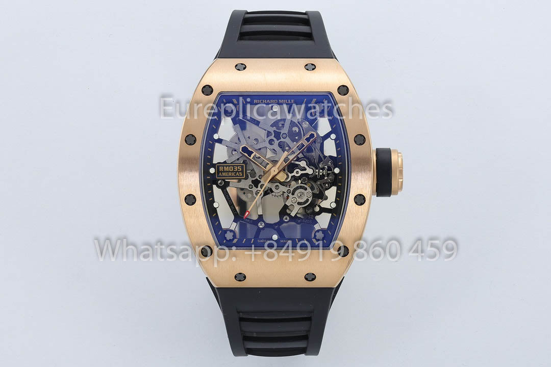 Richard Mille RM035 Americas Gold Toro 1:1 Beste Version ZF Factory