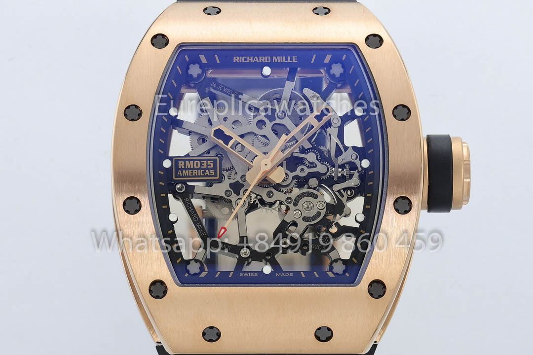 Richard Mille RM035 Americas Gold Toro 1:1 Beste Version ZF Factory