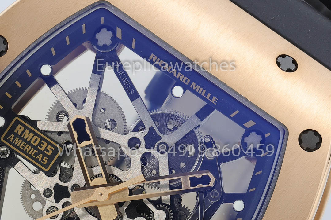 Richard Mille RM035 Americas Gold Toro 1:1 Beste Version ZF Factory