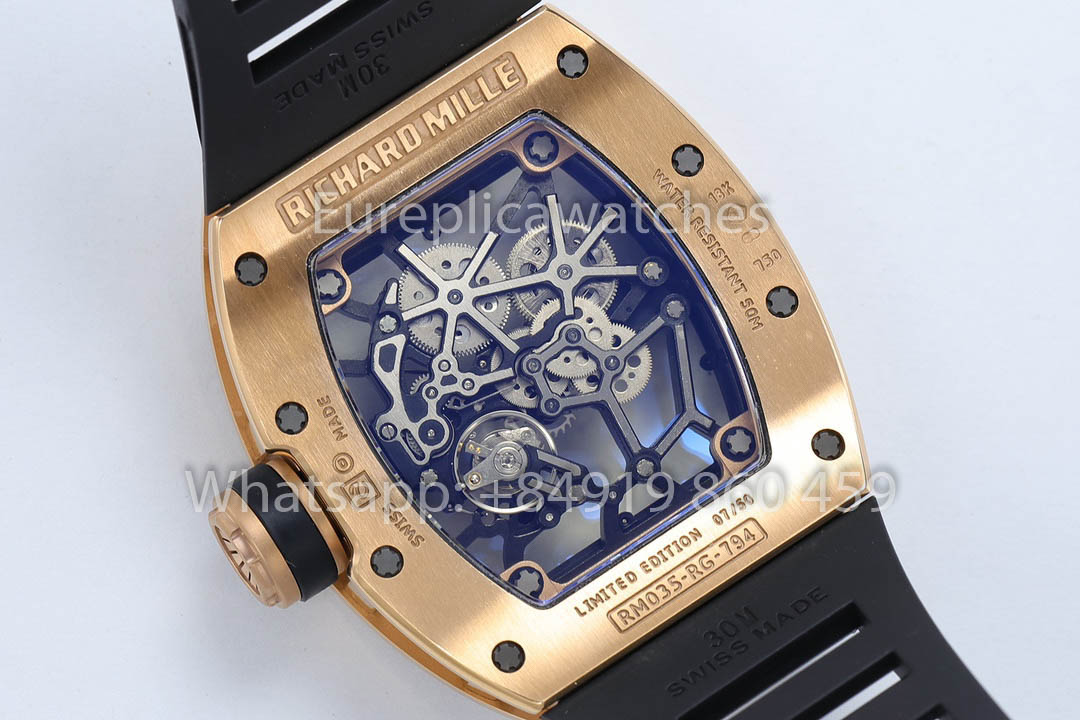 Richard Mille RM035 Americas Gold Toro 1:1 Beste Version ZF Factory