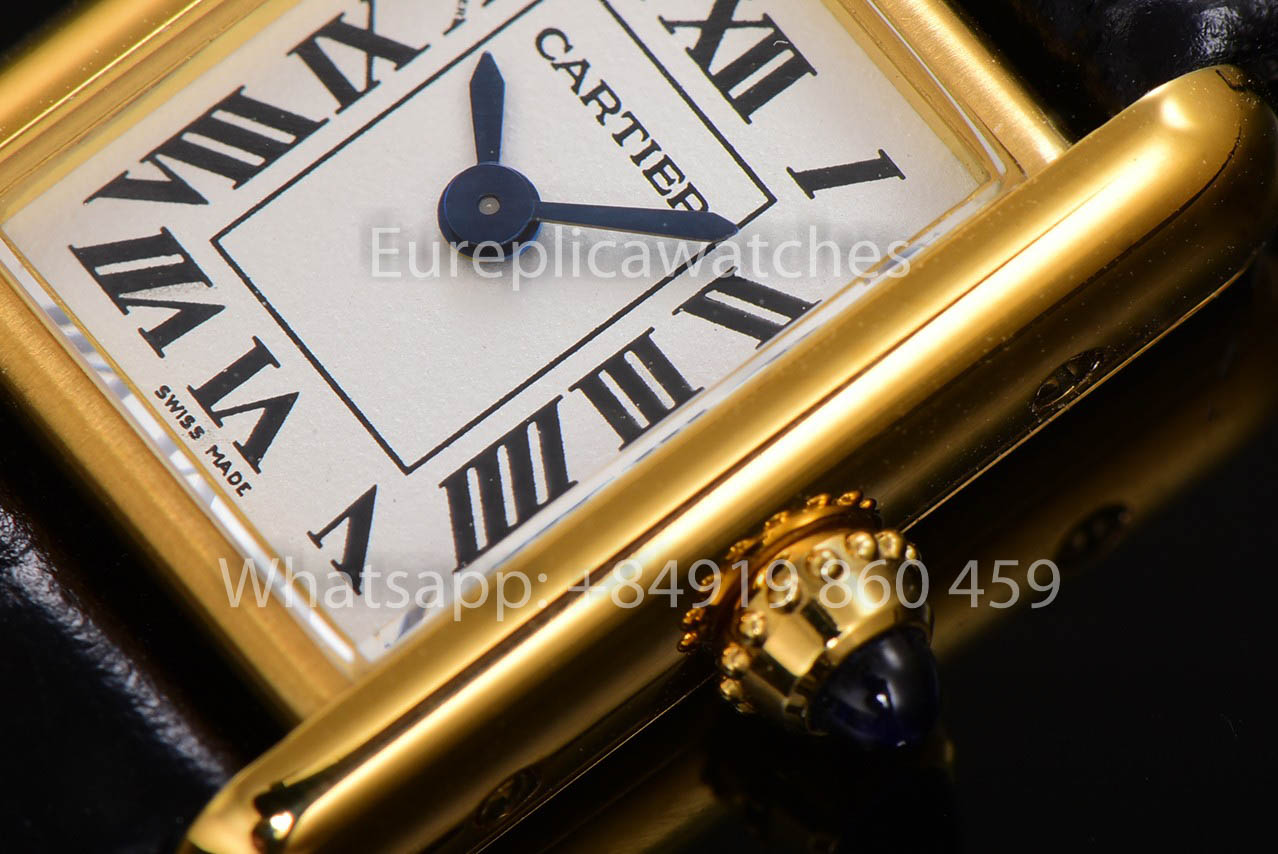 Cartier Tank TANK LOUIS CARTIER Mini  1:1 Best Version White and Yellow Gold