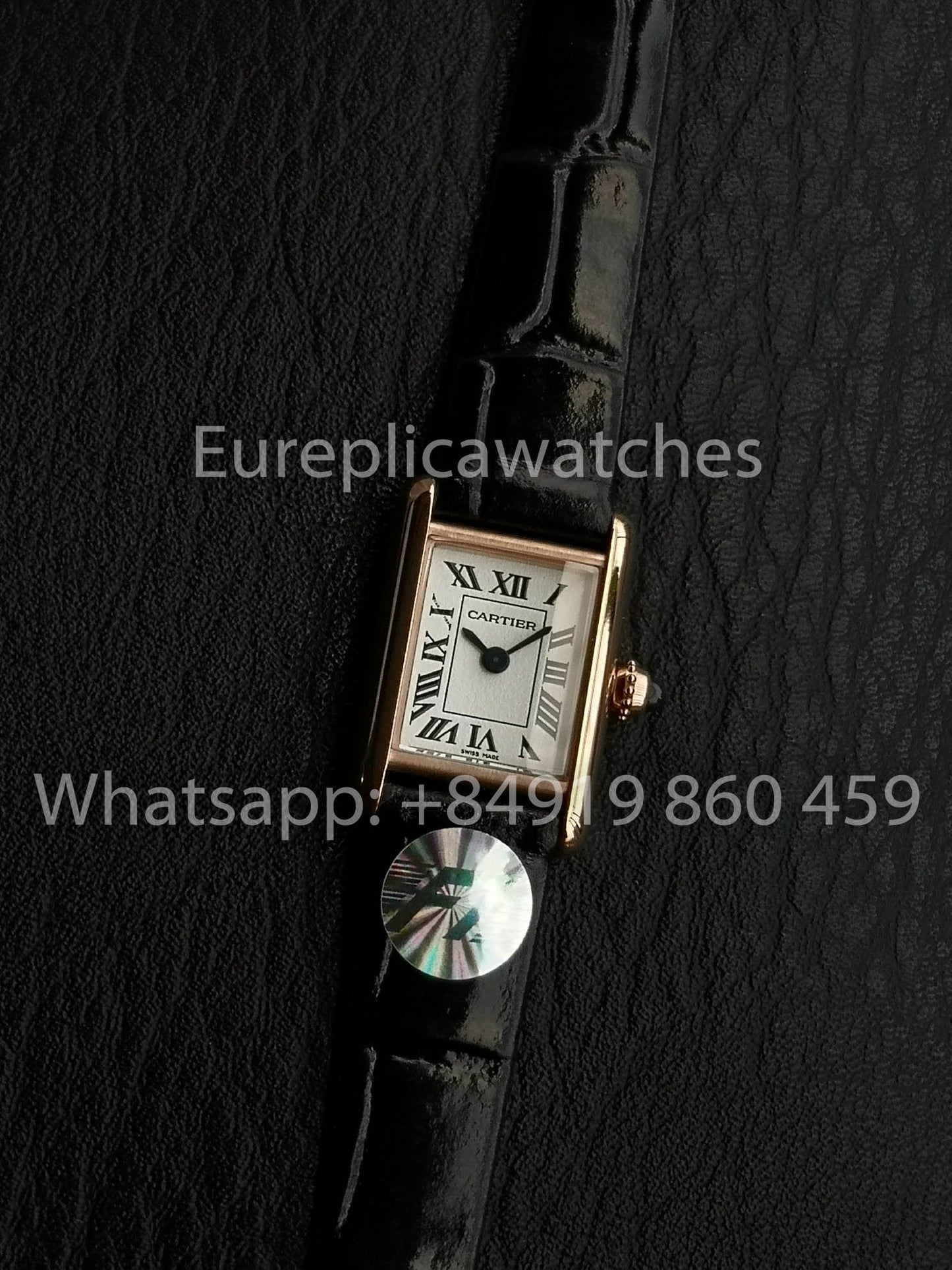 Cartier Tank TANK LOUIS CARTIER Mini 1:1 Meilleure version F1 Factory Cadran blanc Or rose