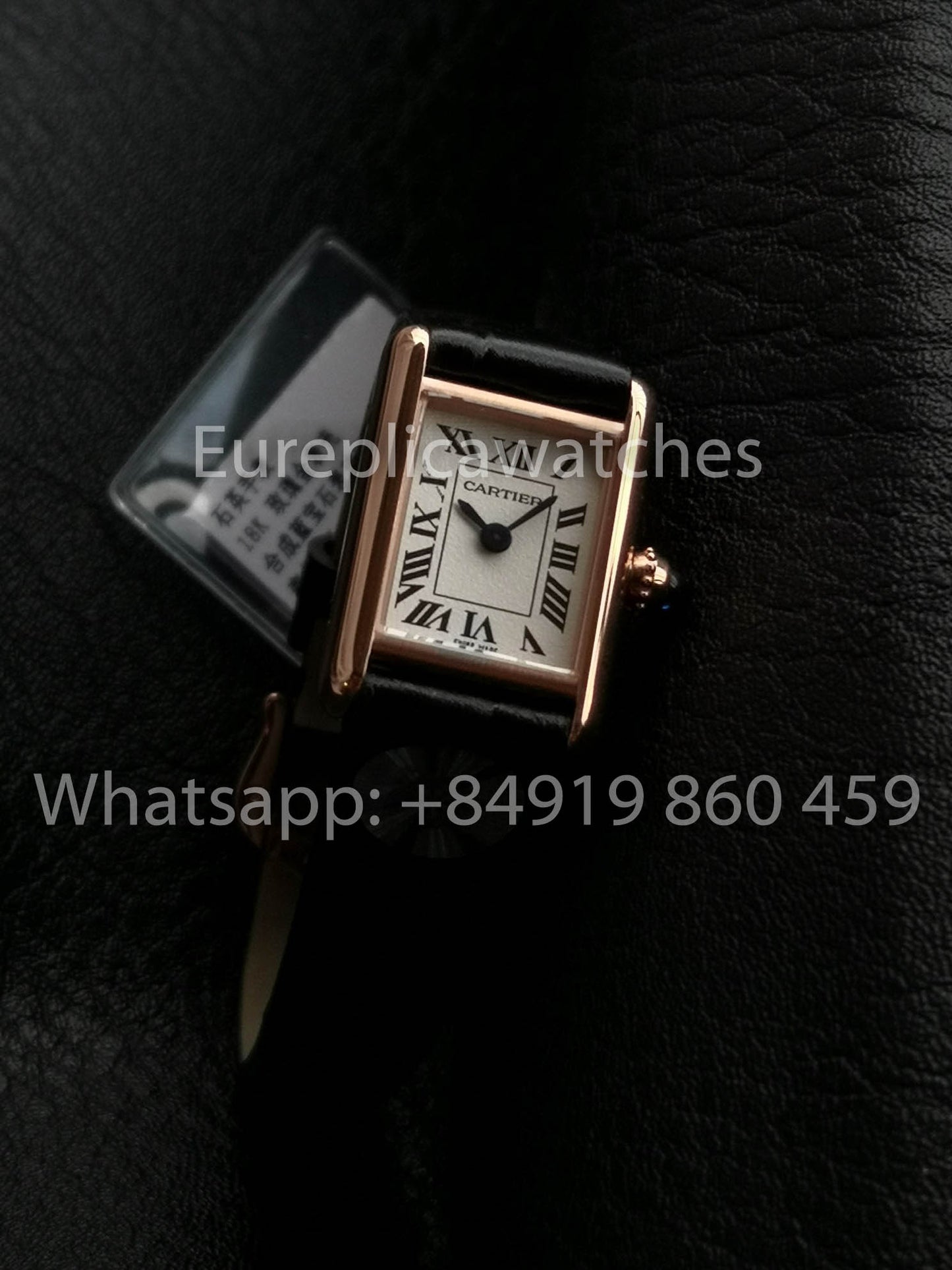 Cartier Tank TANK LOUIS CARTIER Mini 1:1 Meilleure version F1 Factory Cadran blanc Or rose